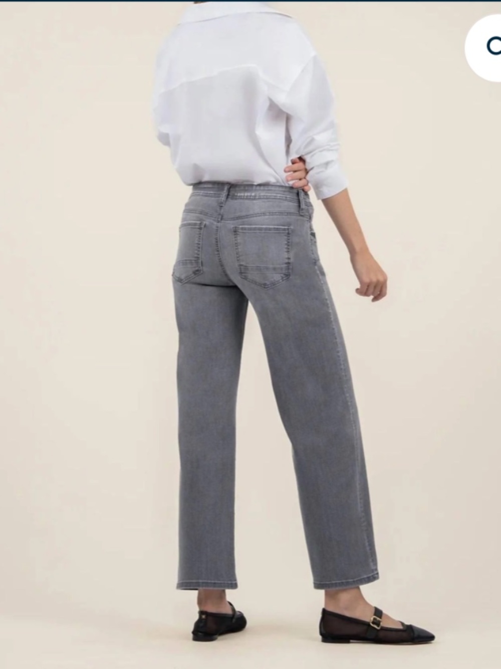 KUT grey Charlotte mid rise jeans, 10, GP1603 - Picture 2 of 7